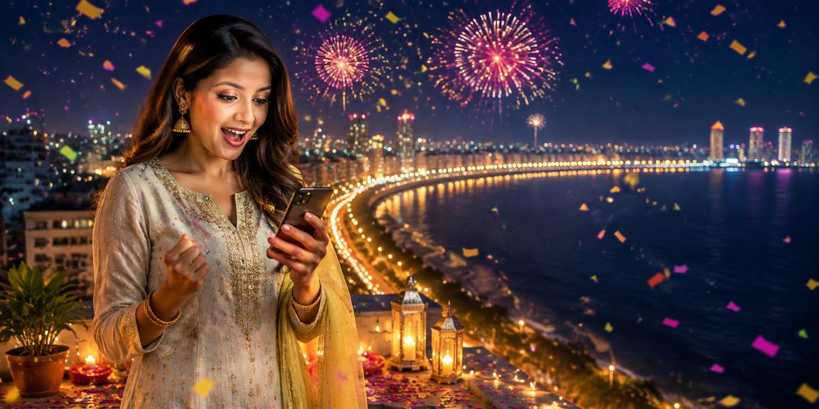 View of Mumbai Marine Drive with casino app